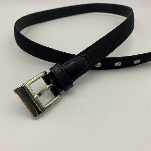 Liz Claiborne Accessories - Liz Claiborne Womens Signature Logo Belt Size Medium Silver Tone Buckle